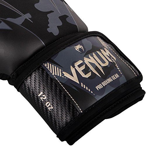 Venum Impact Boxing Gloves – 14 Oz Triple Density Foam – Dark Camo