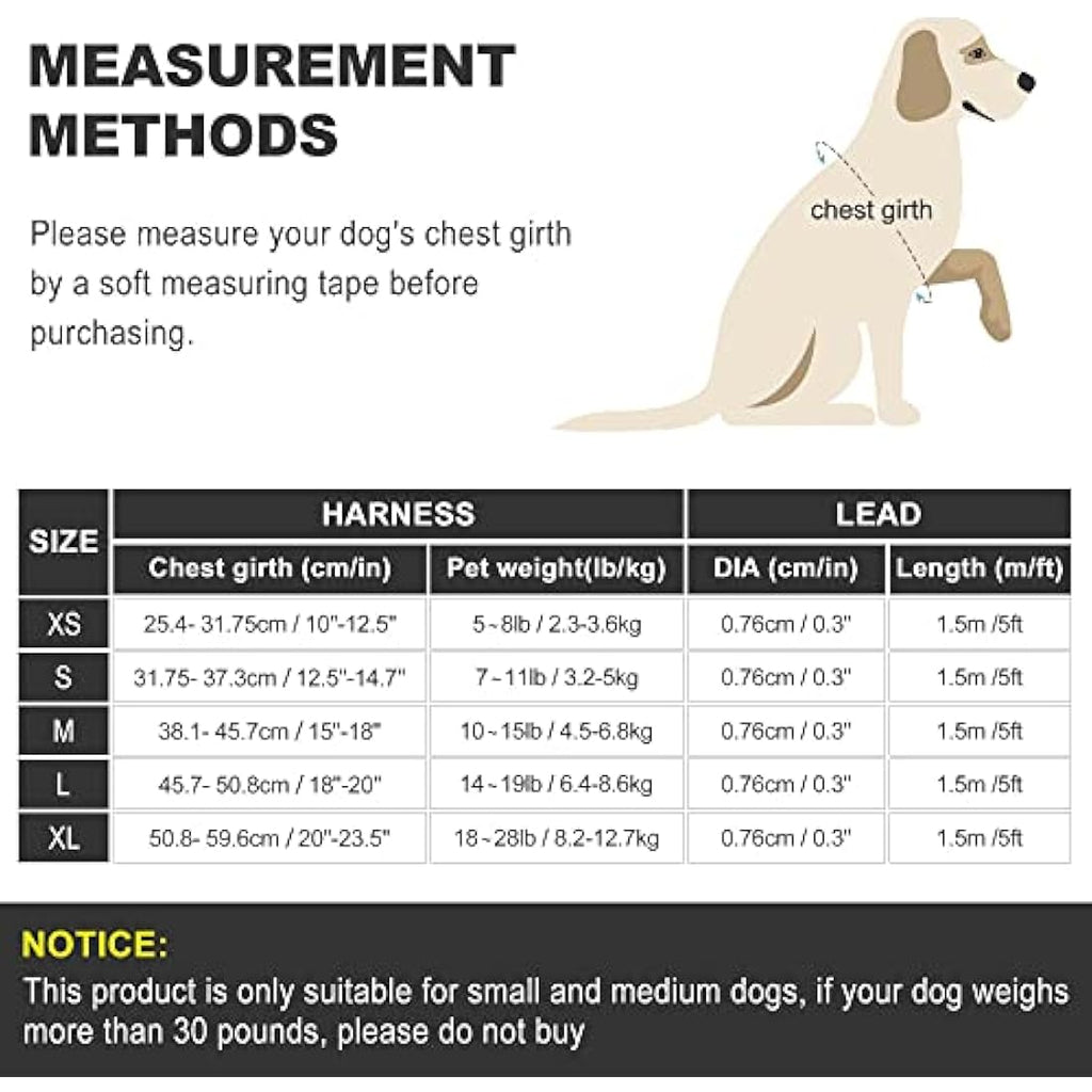 No Pull Dog Harness and Lead Set | Reflective Mesh Vest