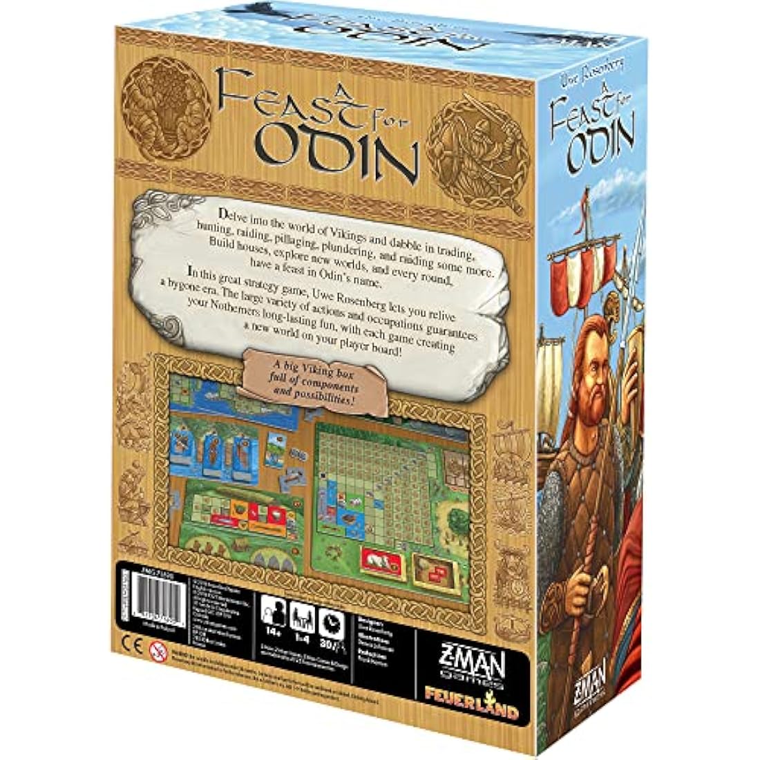 Z-Man Games A Feast for Odin - Viking Strategy Board Game