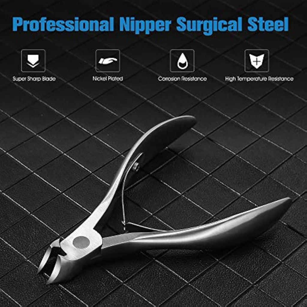 FERYES Thick Toenail Clippers – Stainless Steel Ingrown Nail Tool