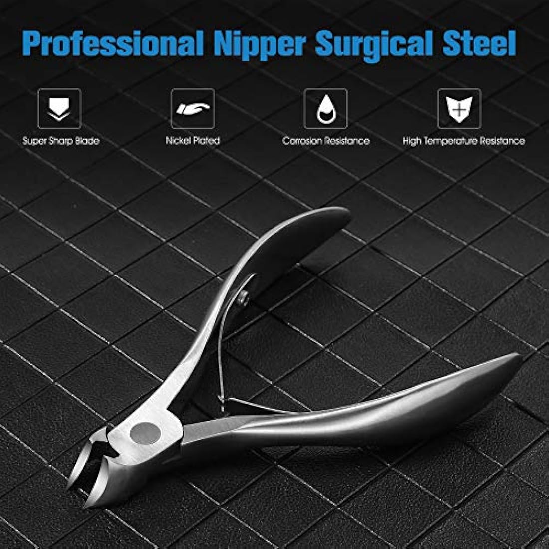 FERYES Thick Toenail Clippers – Stainless Steel Ingrown Nail Tool