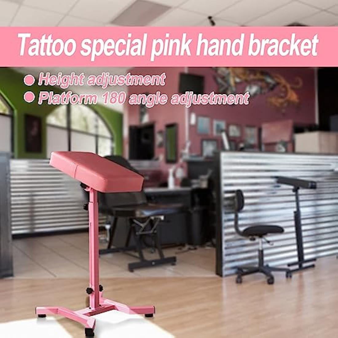 Tattoo Armrest – Adjustable Height & Memory Foam Pad