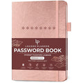 Password Book with Alphabetical Tabs - Rose Gold Planner