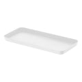 Yamazaki Tower Minimalist Steel Amenity Tray L - White Bathroom Organizer