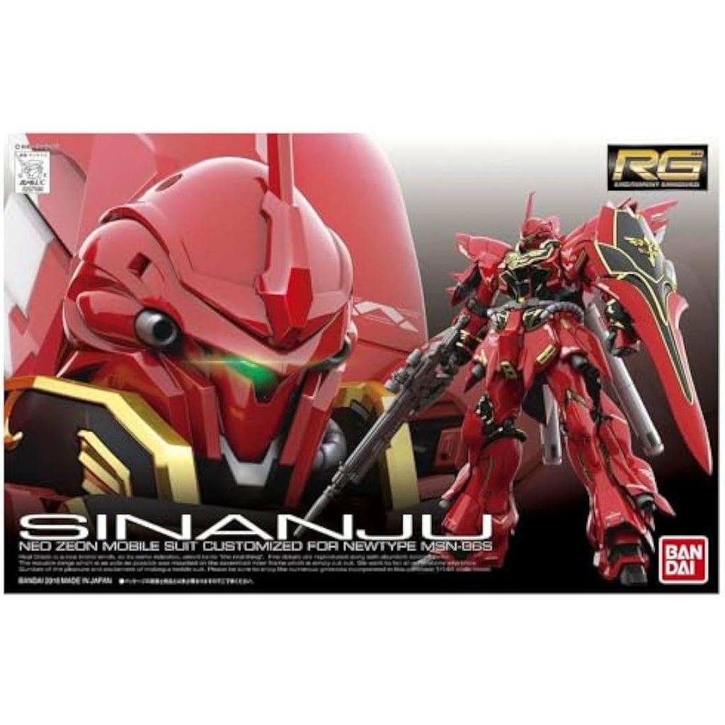 Bandai RG 1/144 Sinanju Gundam Model Kit – Mobile Suit Gundam Unicorn