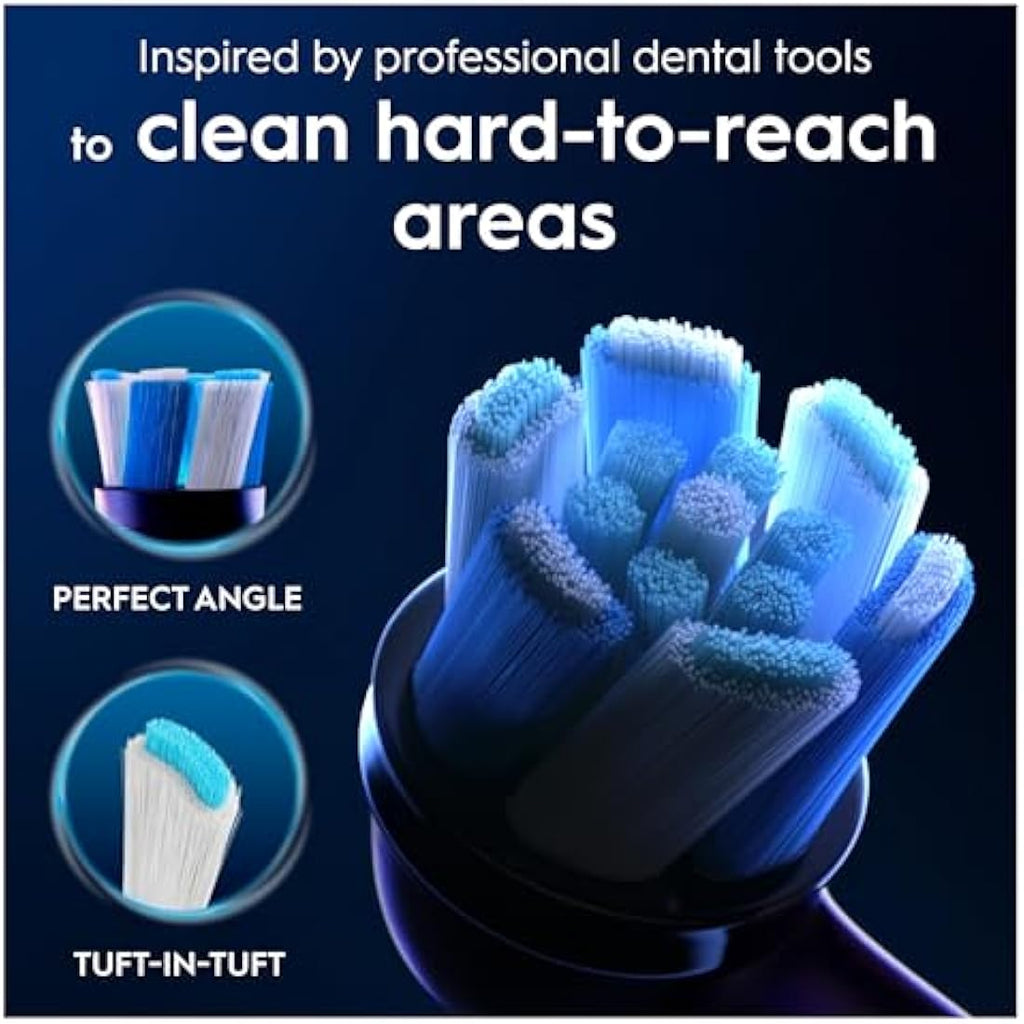 Oral-B iO Ultimate Clean Replacement Heads - Black, 4-Pack