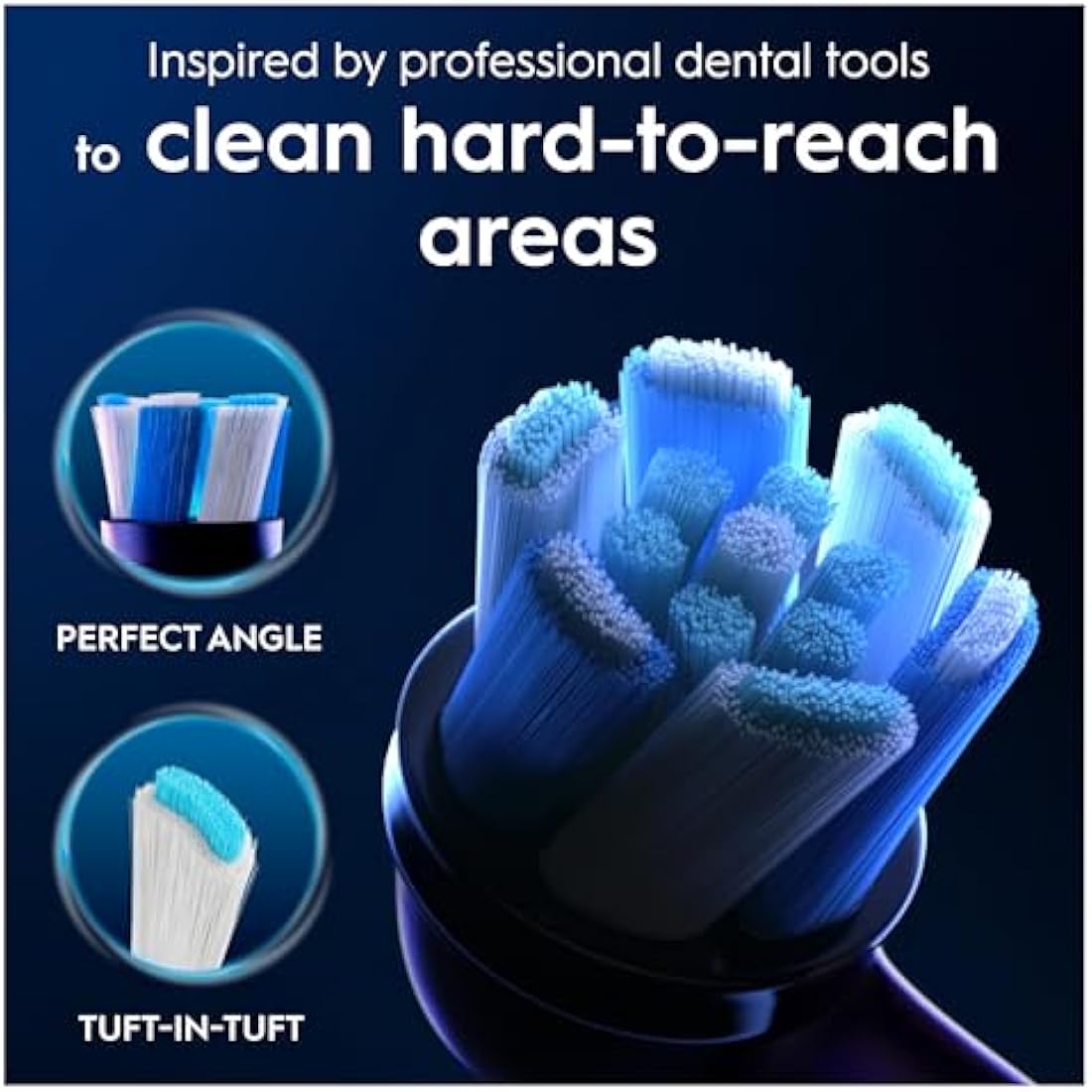 Oral-B iO Ultimate Clean Replacement Heads - Black, 4-Pack