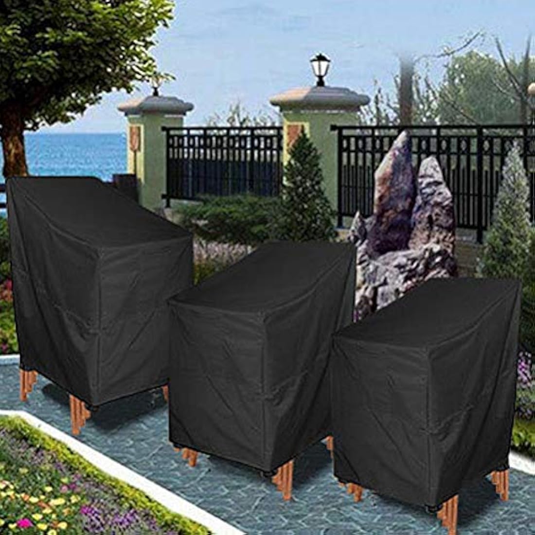 Jolof Store Waterproof Garden Chair Cover | Oxford Patio Stacking Cover