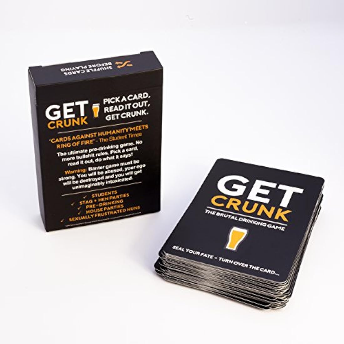 Get Crunk Drinking Card Game by Jolof Store – 55 Cards for Adult Parties