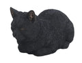 Vivid Arts Black Dreaming Cat Resin Garden Ornament - Hand Finished