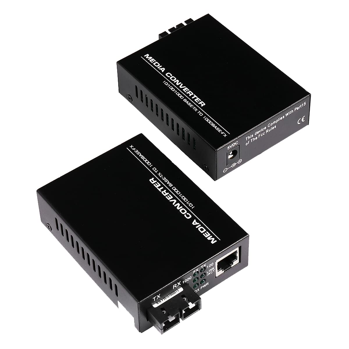 Gigabit Ethernet Media Converter | Single-Mode Dual SC 20km