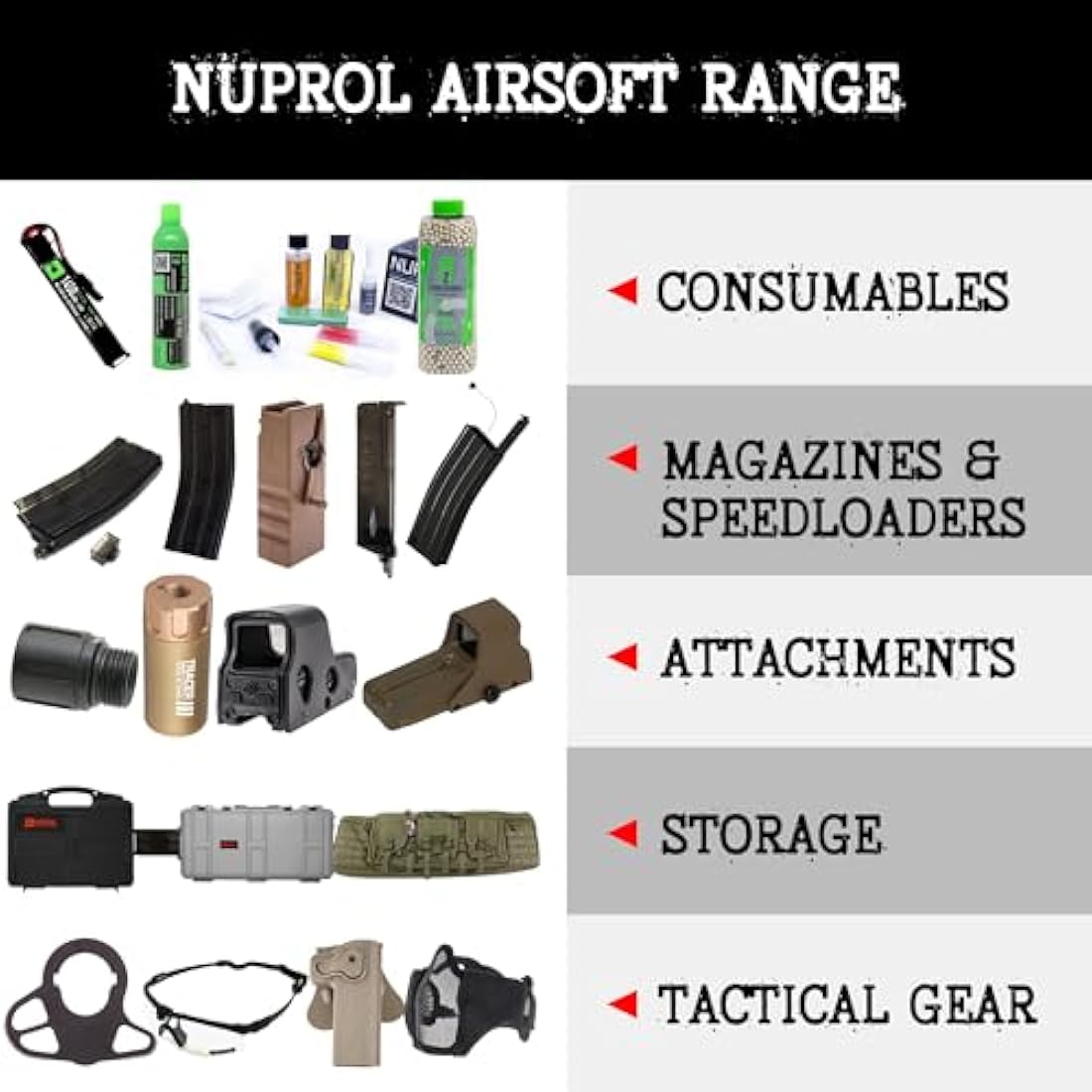 NUPROL Large Wheeled Hard Rifle Case with Pick and Pluck Foam | IP67