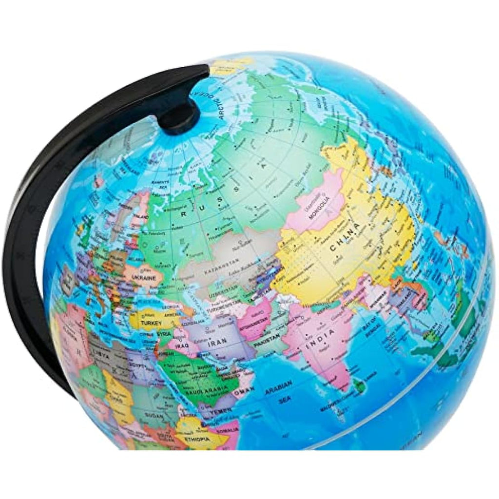 Exerz 20cm World Globe – DIY Educational Political Map for Kids & Desk