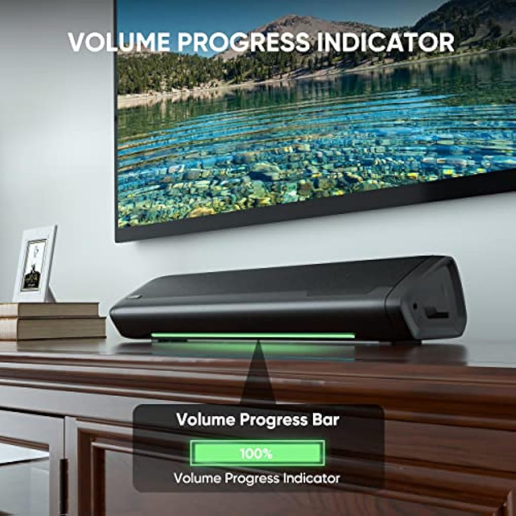 Saiyin 17-Inch Small TV Sound Bar – Bluetooth 5.3 Compact Desktop Speaker