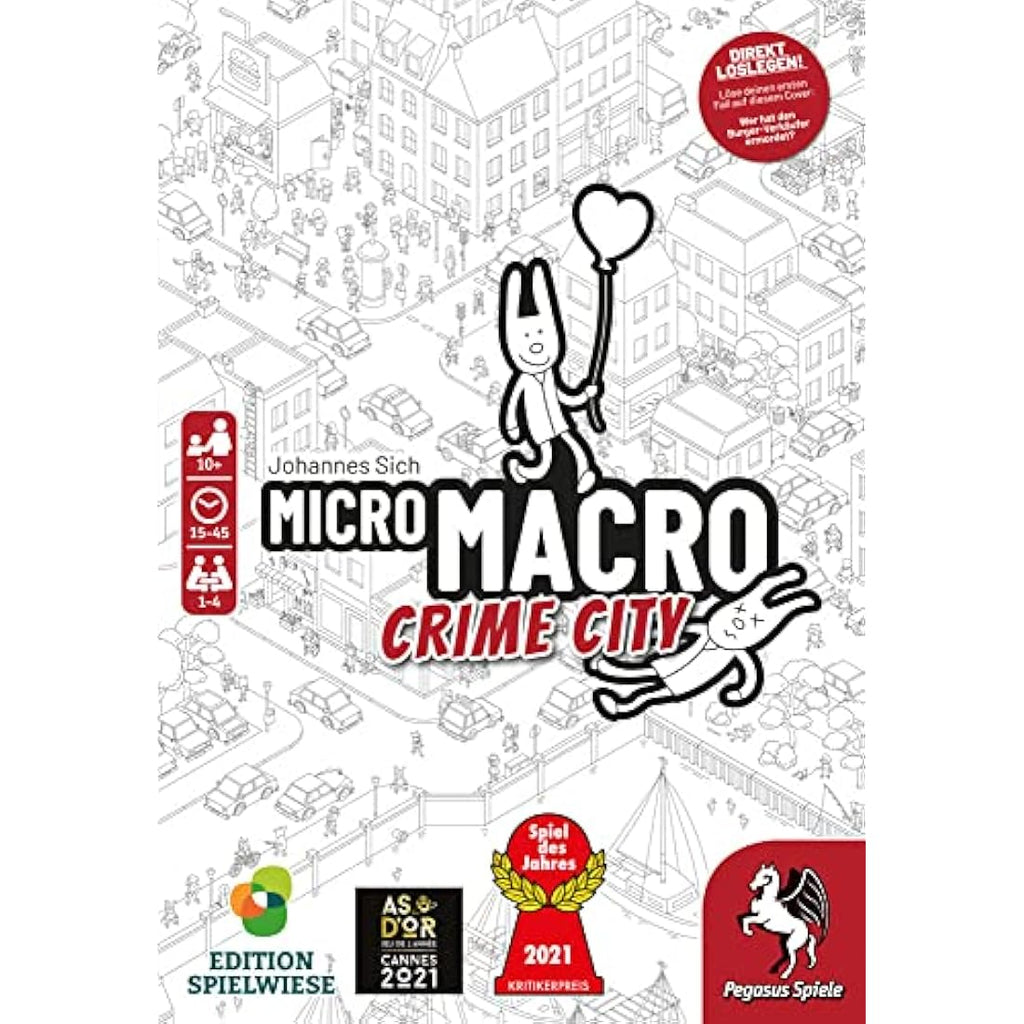 Pegasus Spiele MicroMacro: Crime City - Detektivspiel Brettspiel