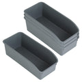Set of 4 Storage Boxes, Storage Basket, Plastic Organiser Box - image 1