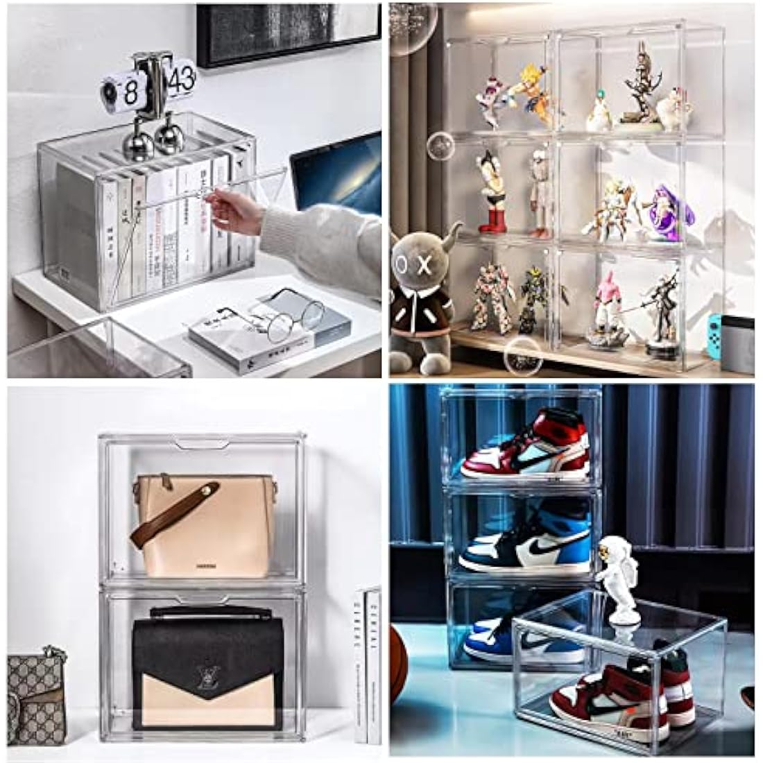 Siyecioa Stackable Acrylic Display Case for Funko Pop & Minifigures