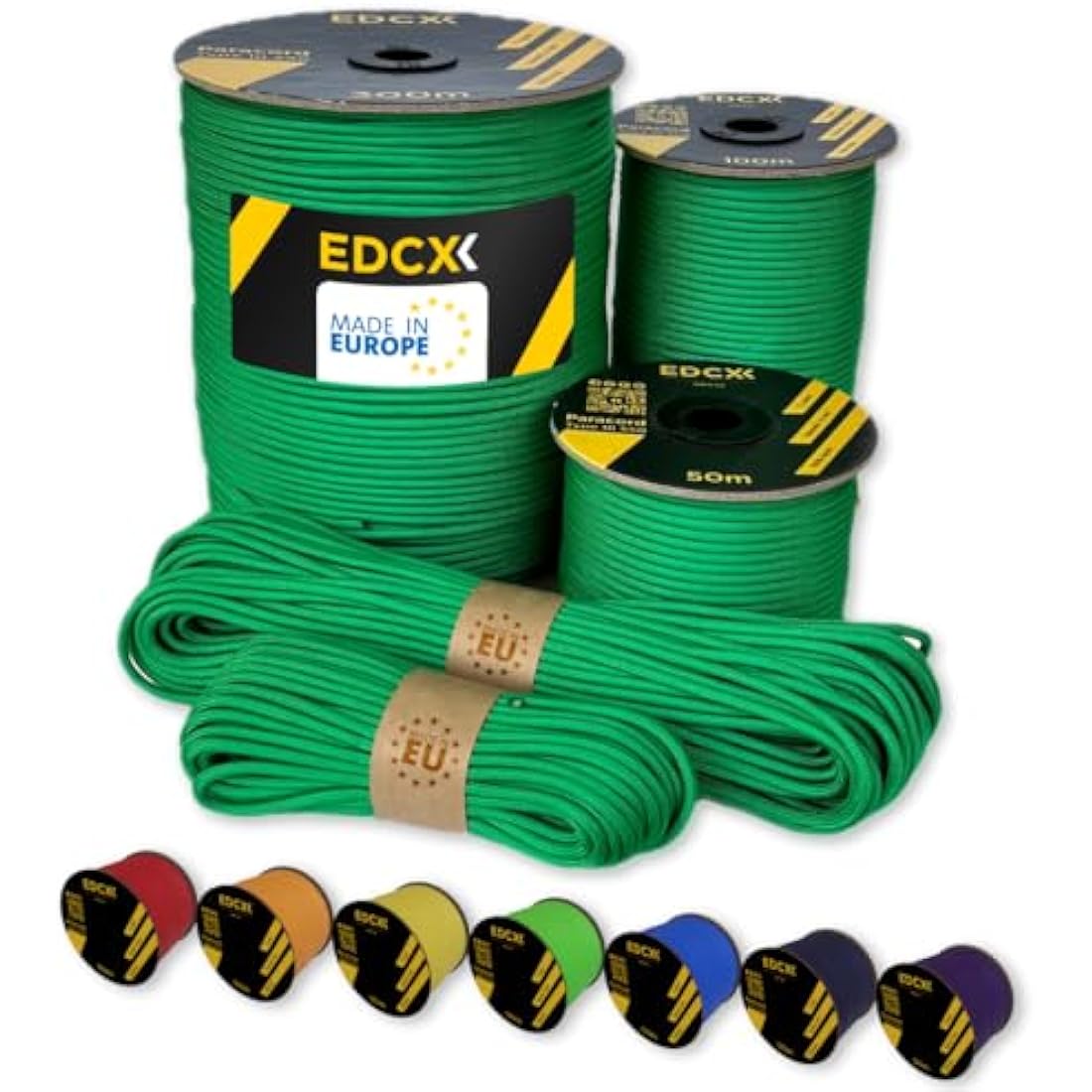 EDCX 550 Paracord Type III – 4mm Nylon Rope for DIY, Camping & Survival