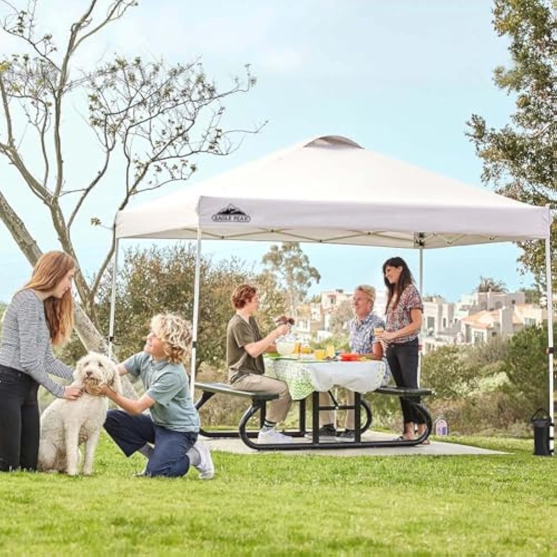 EAGLE PEAK 3m x 3m Pop Up Canopy Tent | Easy Setup UV Protection