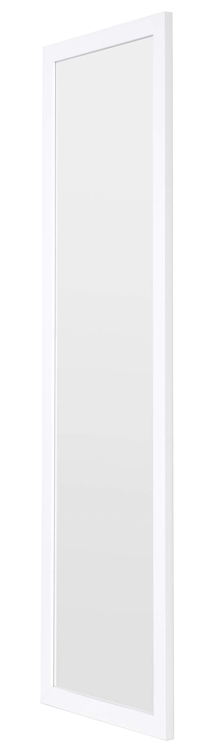 Jolof Store Full Length White Wooden Wall Mirror - 35x110cm