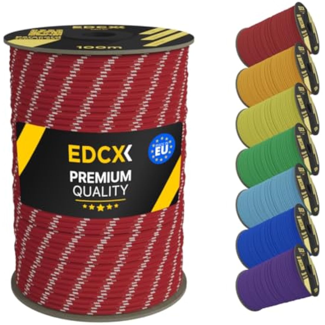 EDCX 550 Paracord – 4mm 7-Strand Nylon Rope for Camping and DIY