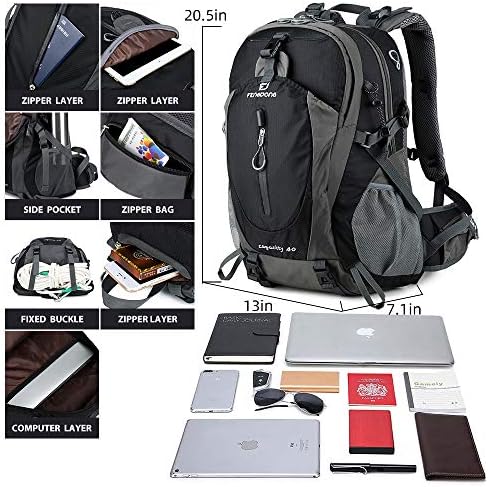 Fengdong 40L Waterproof Hiking Backpack | Lightweight Travel Rucksack
