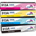 Kingway 913A Ink Cartridges for HP PageWide Pro 477dw 377dw | 4-Pack