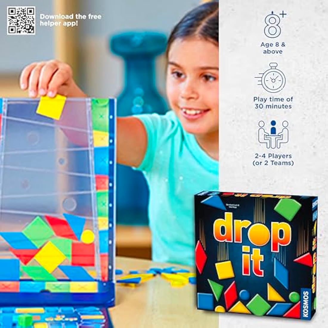 Thames & Kosmos Drop It Strategy Board Game - Family Game Night