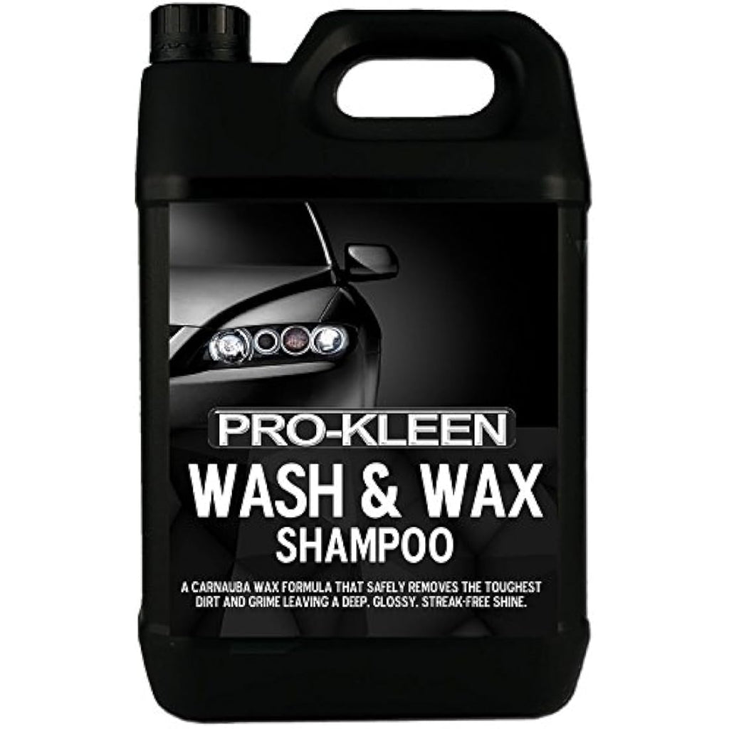 Pro-Kleen Wash & Wax Car Shampoo with Carnauba Wax - pH Neutral 5L