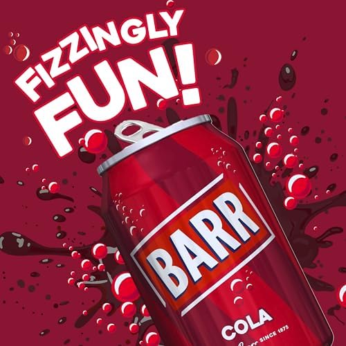 Barr Classic Cola Fizzy Drink - Low Sugar Soft Drink - 24 x 330ml Cans