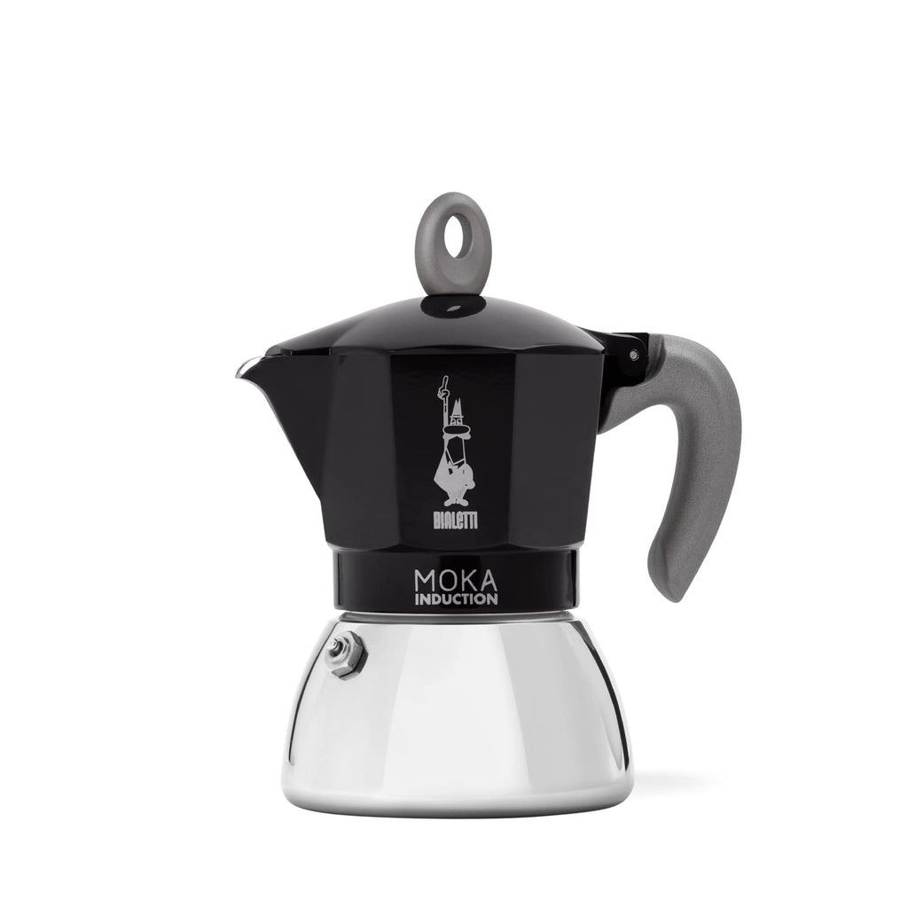 Bialetti New Moka Induction Coffee Maker | 6-Cup Aluminium – Black