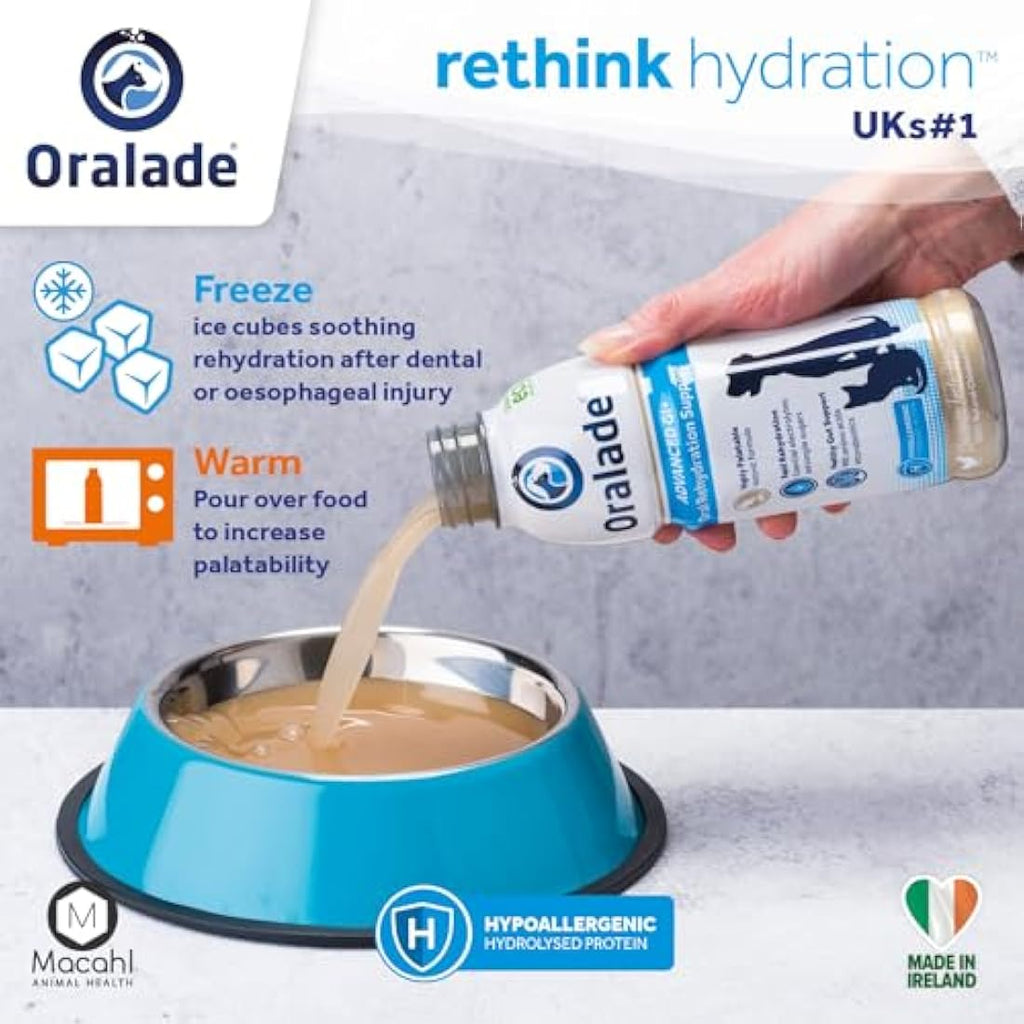 Oralade GI+ Oral Rehydration & Gut Support for Pets, Chicken – 500ml