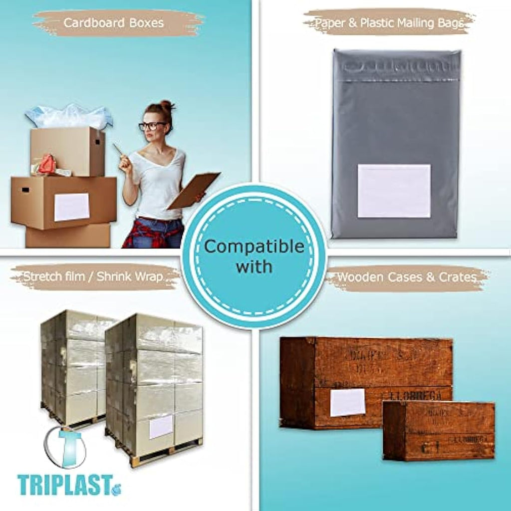 Triplast A6 Plain Document Enclosed Wallets - 500 Pack Clear Envelopes