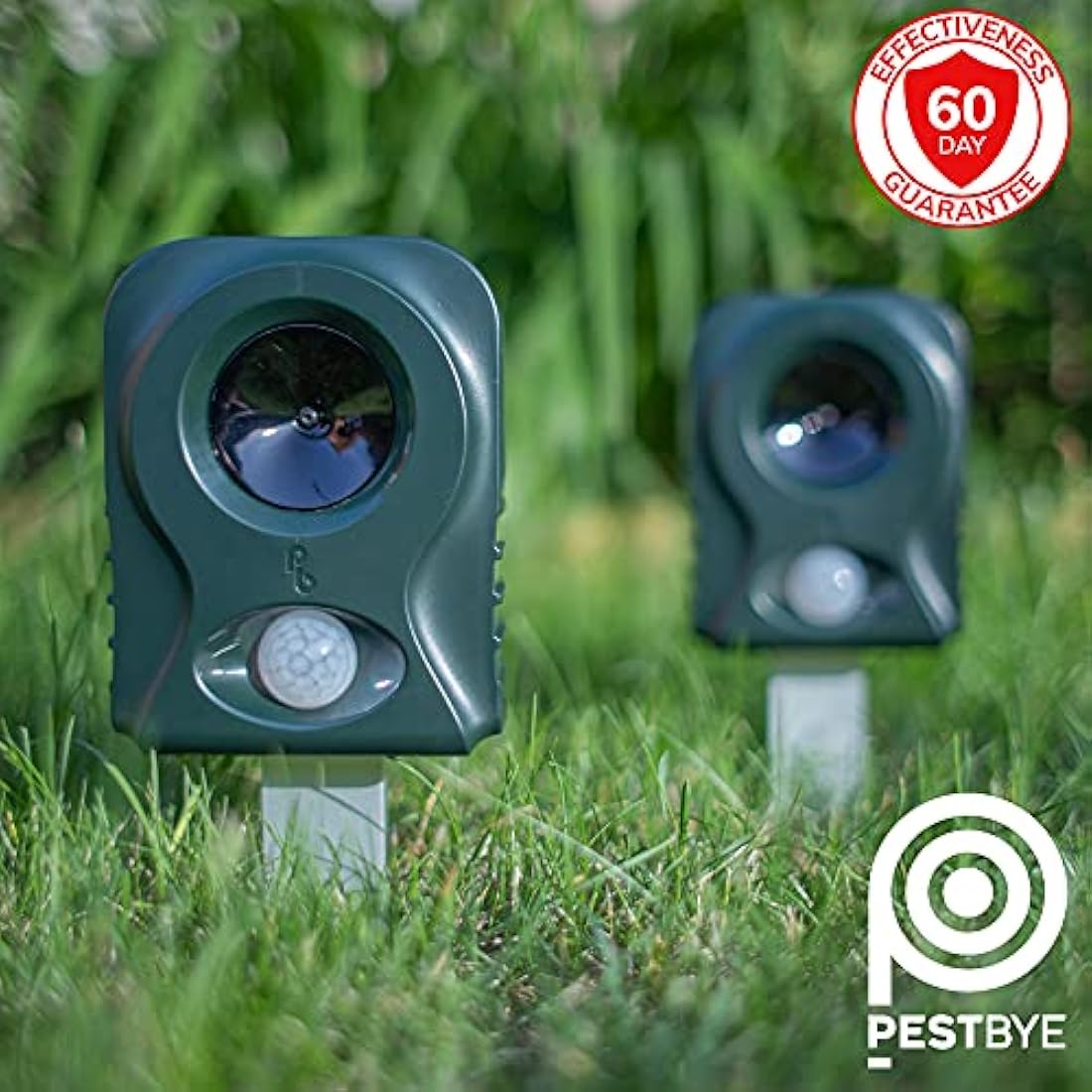 Pestbye V2 Battery Operated Ultrasonic Cat Repellent - Garden Scarer
