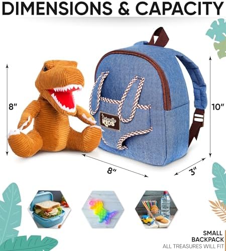 Jolof Store Toddler Backpack with Stuffed Animal Plush Toy for Kids