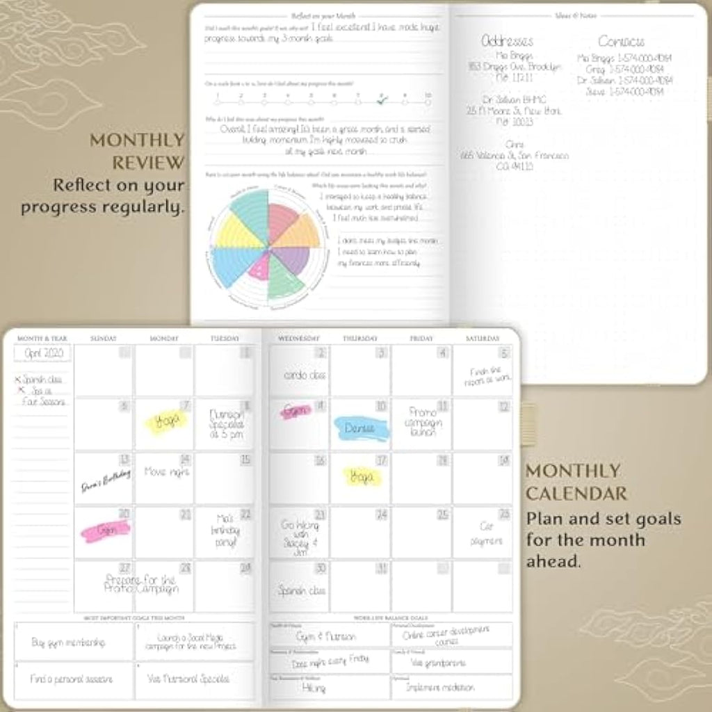 Legend Planner Hourly Schedule – Undated A5 Daily Organizer, Seashell