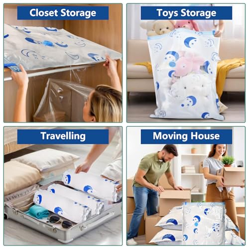 SZO Vacuum Storage Bags with Electric Pump | 16-Pack Space Saver Bags