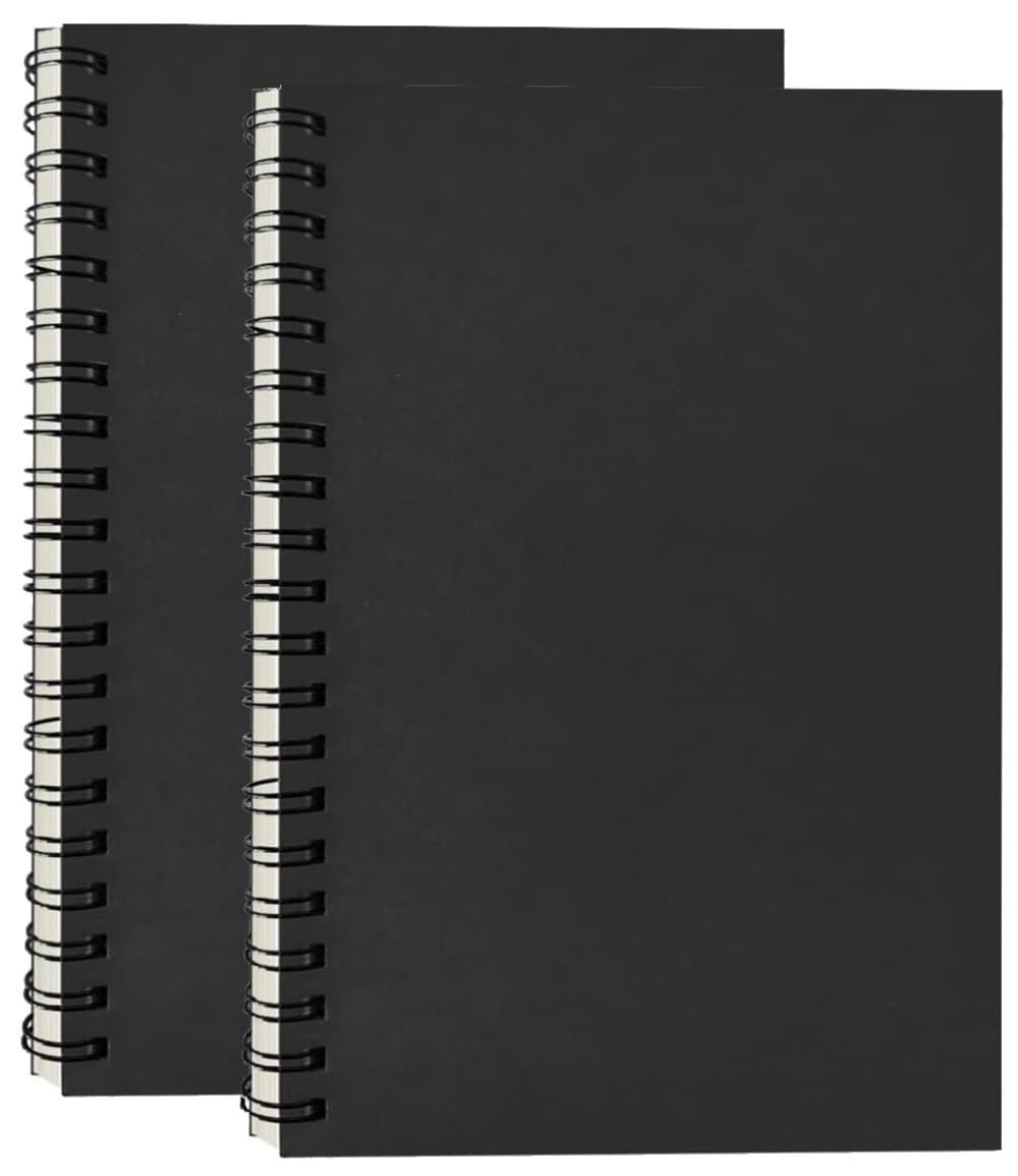 A4 Sketchbook 2-Pack | 160GSM Spiral Bound Hardback Pad