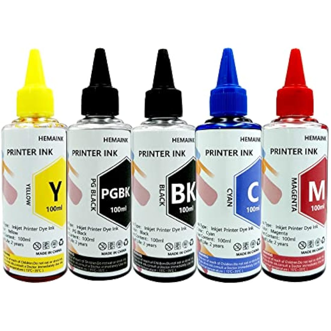 HEMAINK Refillable Ink Kit for Canon PGI-580 CLI-581 XXL Pixma Printers