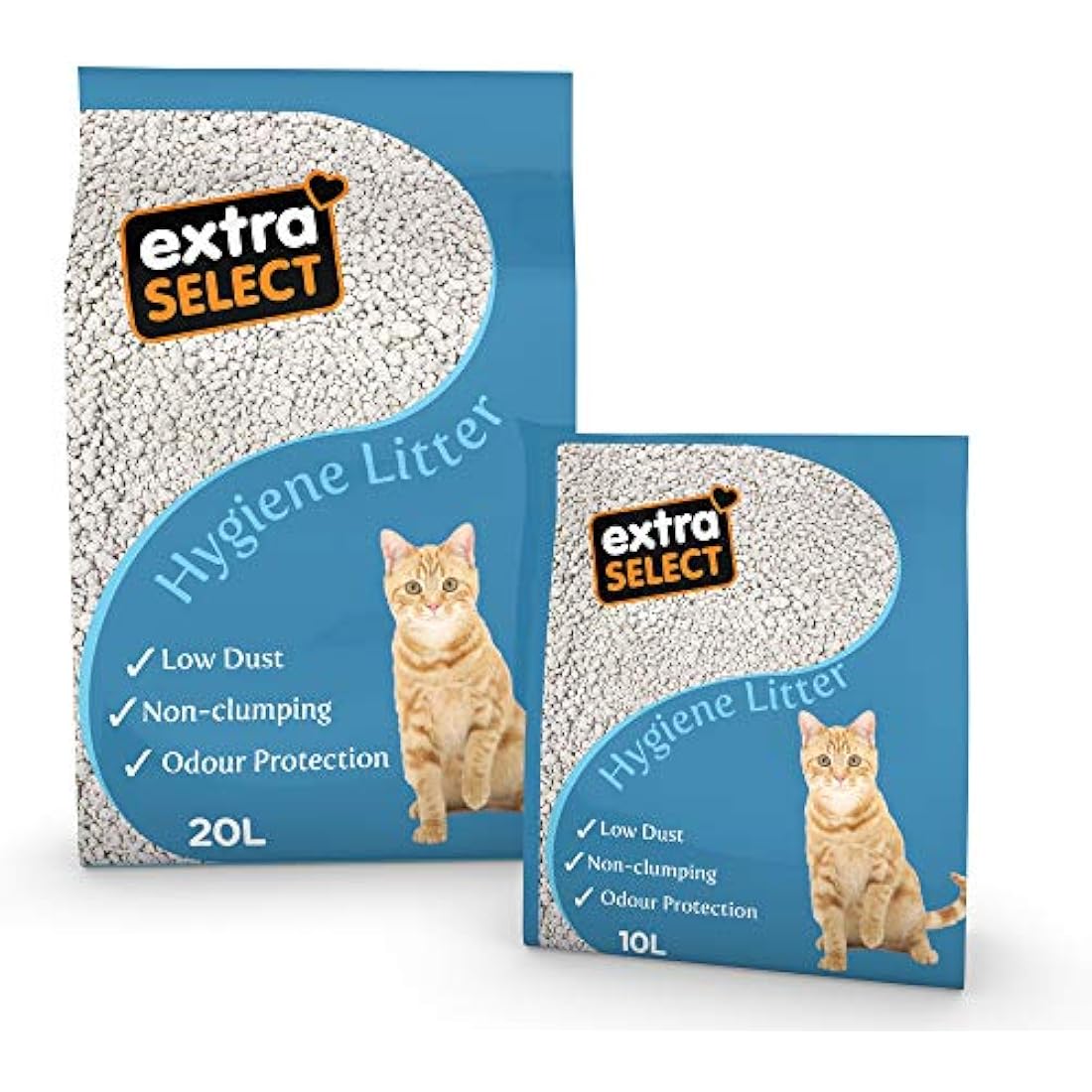 Extra Select Non-Clumping Cat Litter | Calcium Silicate Odour Control 20L