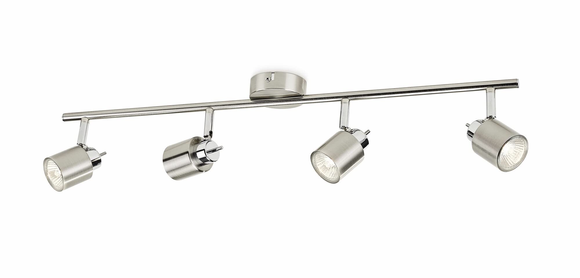 Philips Meranti Lampada a 4 Faretti in Metallo Nichel – Attacco GU10