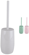 Enclosed Plastic Toilet Brush and Holder – Light Grey