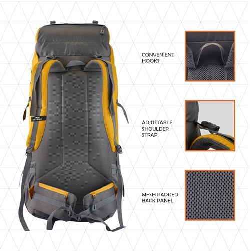 TRAWOC STONEX 60L Trekking Rucksack – Hiking & Travel Backpack