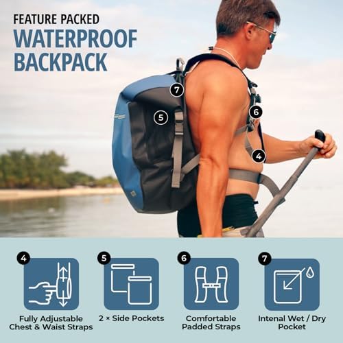 Jolof Store Waterproof Explorer Backpack Bundle with Phone Case