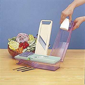 Benriner BN-3 Japanese Mandoline Slicer with 3 Stainless Steel Blades