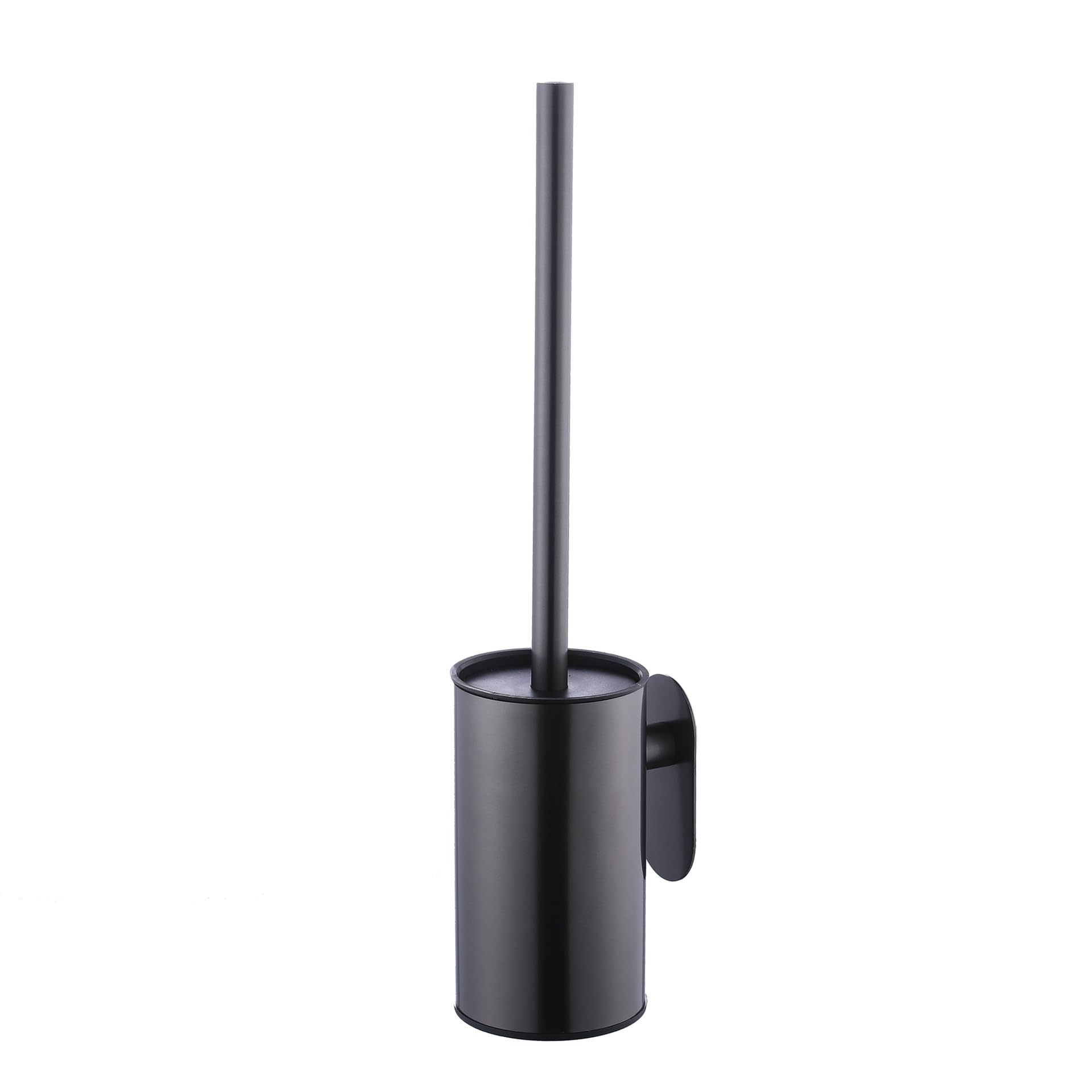 Stainless Steel Toilet Brush | Wall-Mounted No-Drill Black