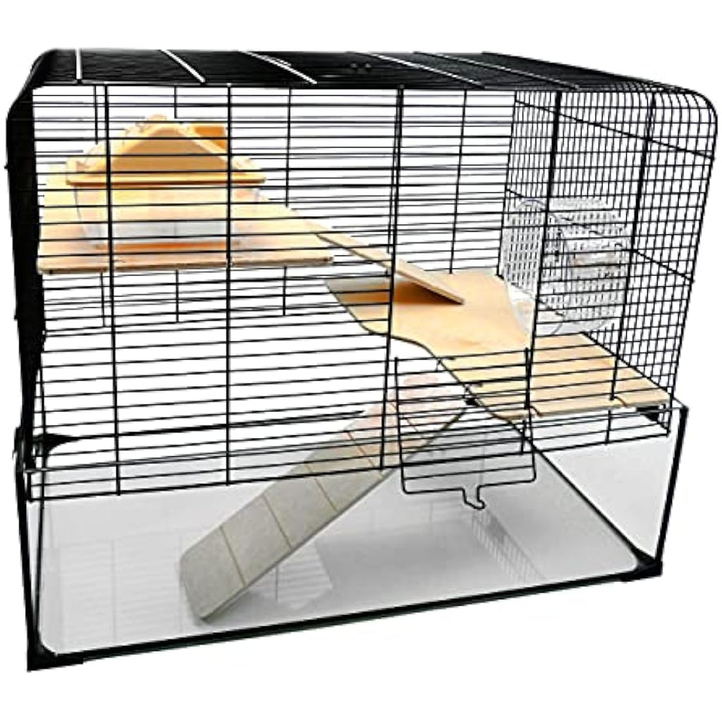 Little Friends Savoy Glass Gerbilarium Cage for Hamsters and Rats