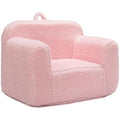 BEJOY Kids Sherpa Foam Chair – Ultra-Soft Toddler Reading Couch, Pink