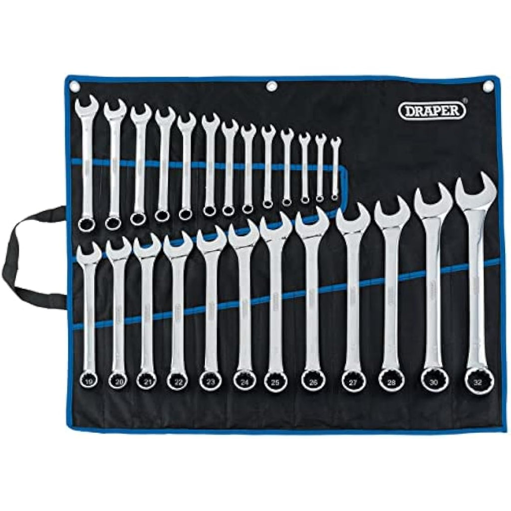 Draper HI-TORQ 25 Piece Metric Spanner Set | 6-32mm Chrome Vanadium
