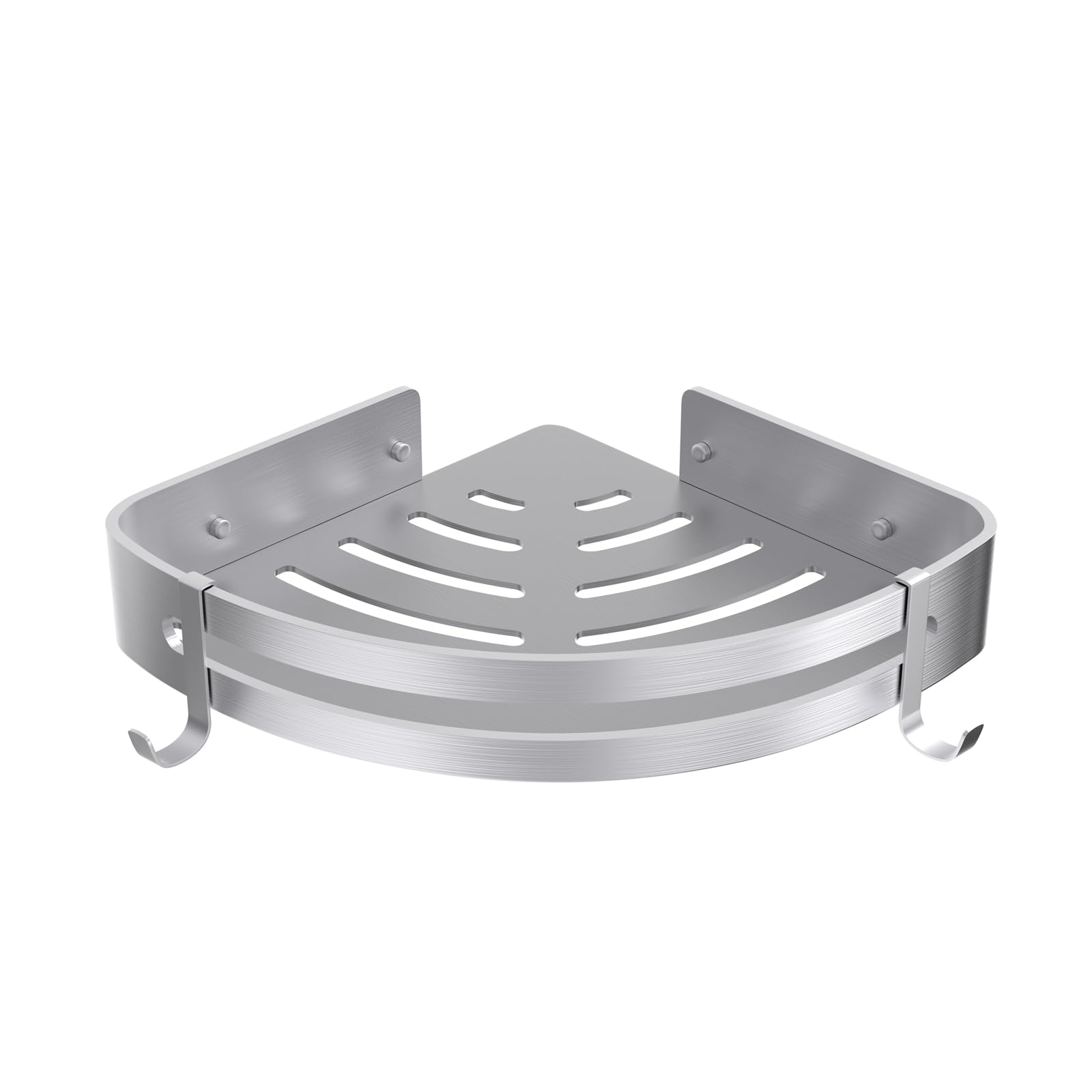 Strength Enemy Shower Corner Shelf – Rustproof Aluminum No-Drill Caddy